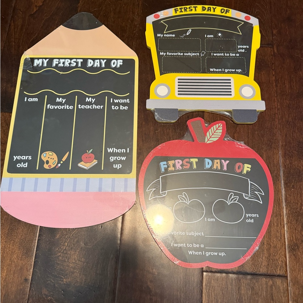 Back to School, First Day/Last Day of School, Chalkboard Set